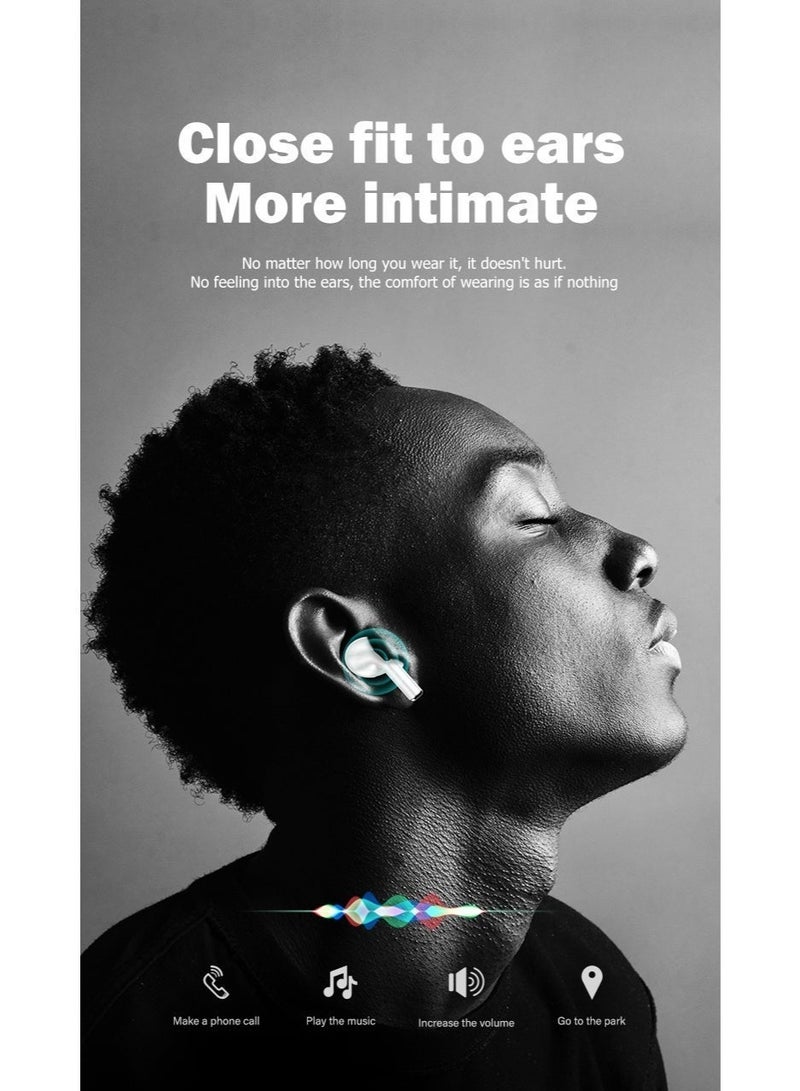 VFAN T03 True Wireless Earbuds, In-Ear Bluetooth 5.3Headphones, Bluetooth Earbuds with Easy Touch Control, Light-Weight Comfortable Earphones Noise Reduction Clear Call, Soft Ear Tips Ergonomic Fit for Daily Use Work Study Travel - Image 4